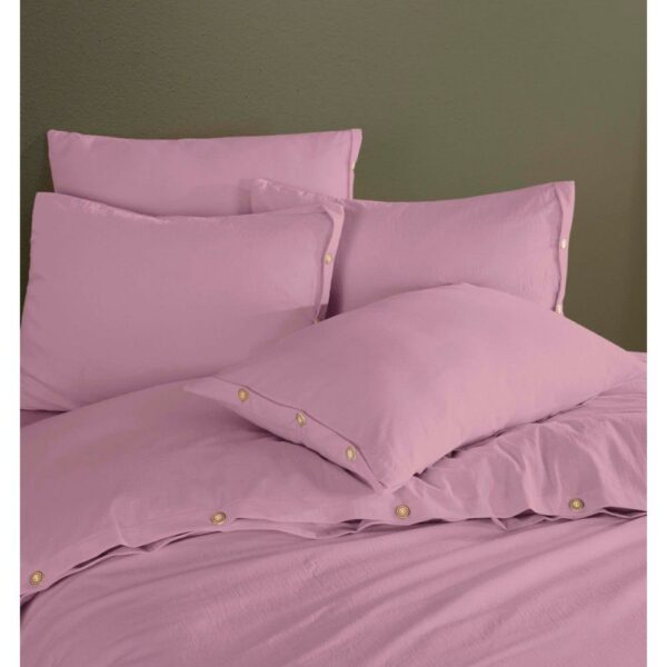 Bella Stone Wash Pembe Nevresim Takımı