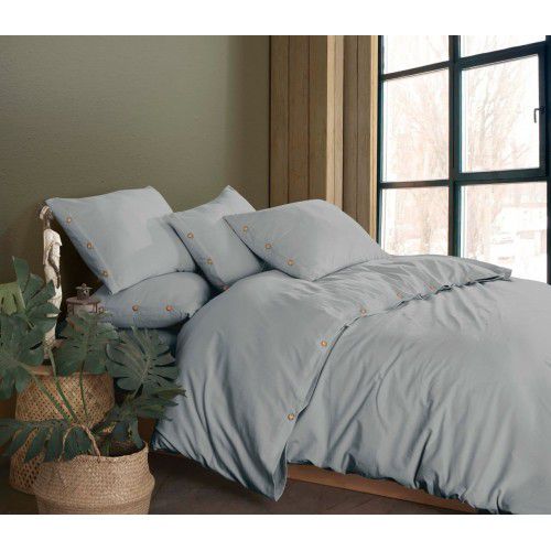 Bella Stone Wash Gri Nevresim Takımı