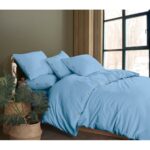 Bella Stone Wash Mavi Nevresim Takımı