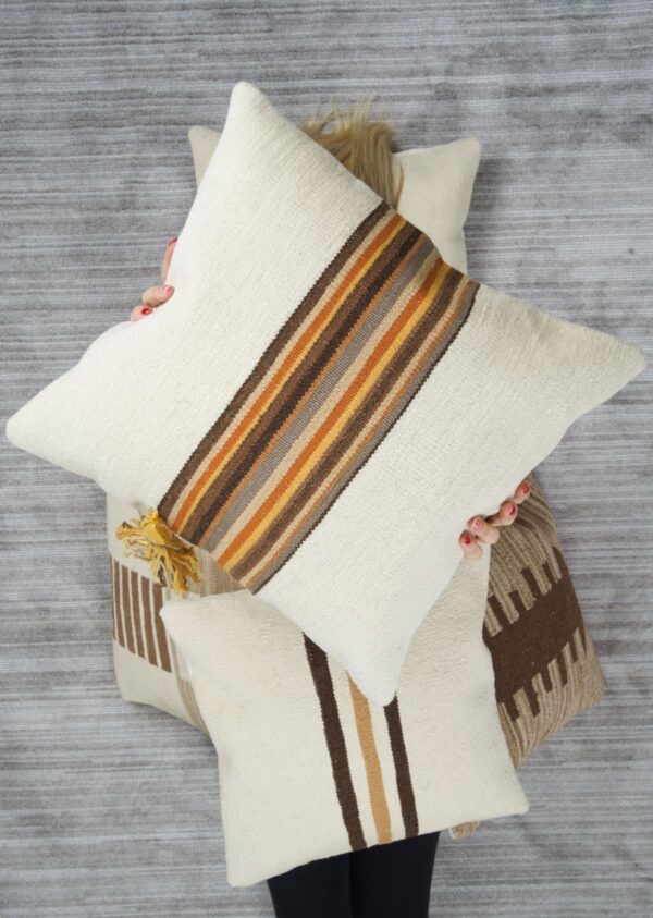 Selçuklu Dokuma Yünlü Kırlent Kılıfı | El Yapımı Geleneksel Zanaat