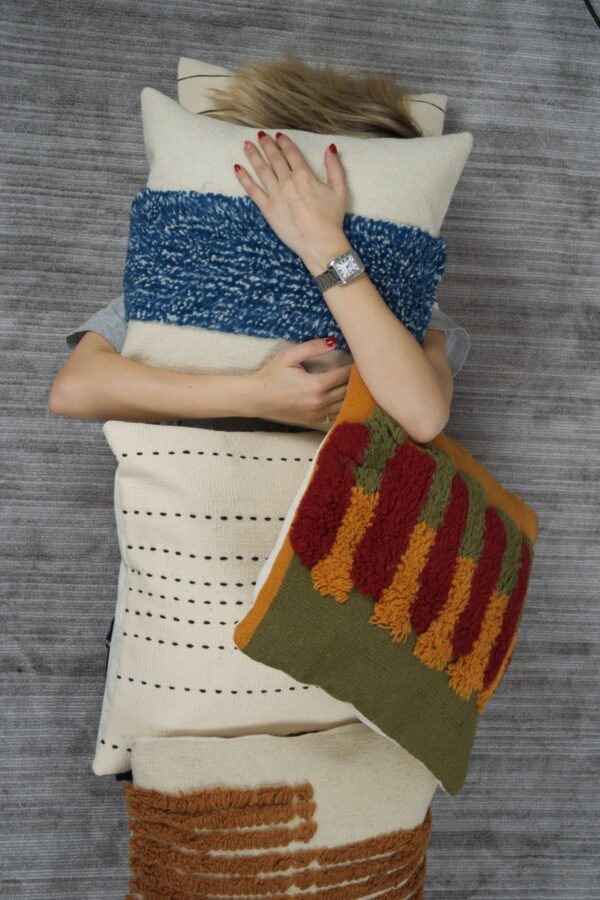 Denizli Yünlü Kırlent Kılıfı | El Yapımı ve Geleneksel Dokuma Sanatı